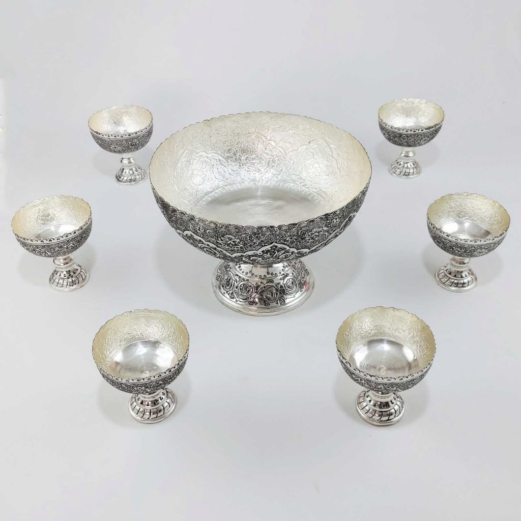 SILVER GHALAMZANI HAFT SIN SET