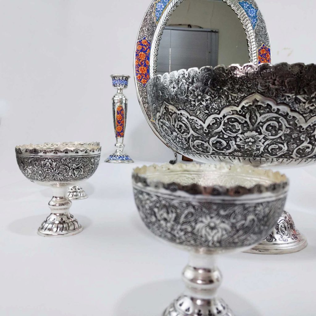 SILVER GHALAMZANI HAFT SIN SET