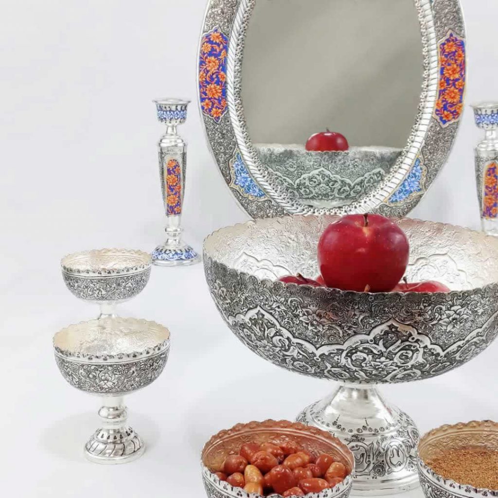 SILVER GHALAMZANI HAFT SIN SET