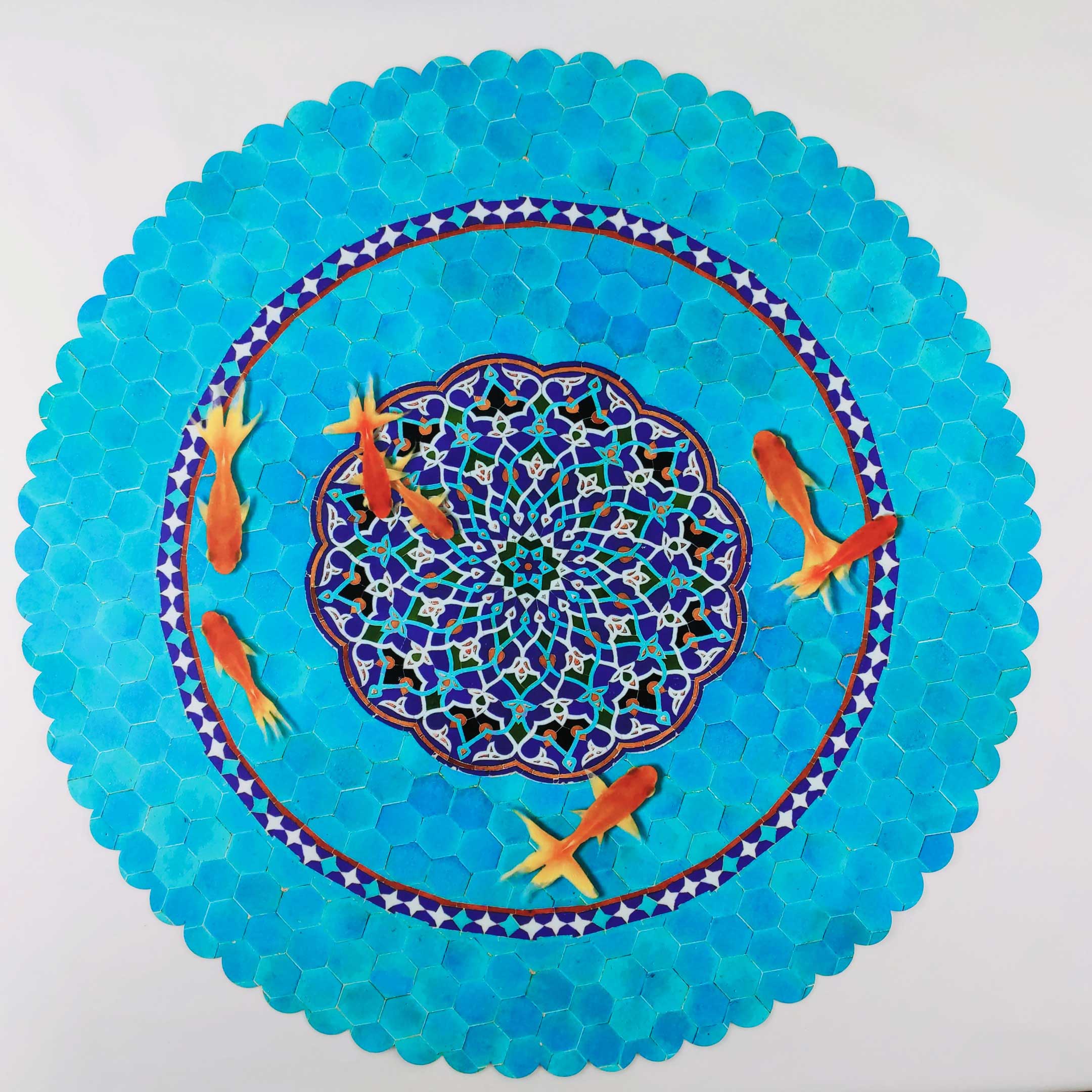 Small shop round tablecloth