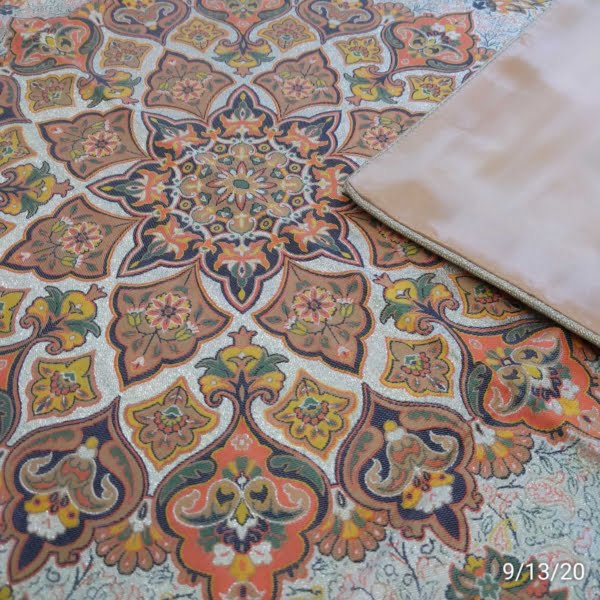 Square Elegant Chocolate Color Termeh