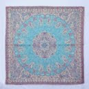 SQUARE ELEGANT TURQUOISE TERMEH TABLECLOTH