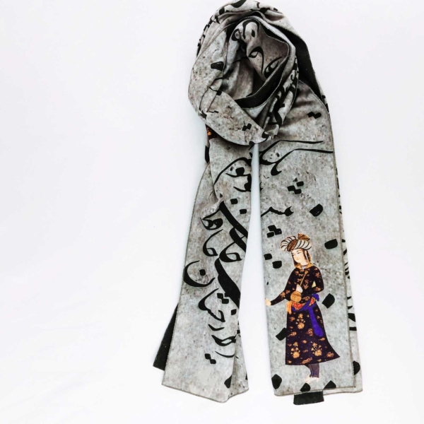 Saaghi Calligraphy Scarf
