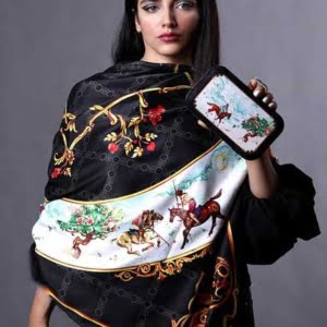 Scarf with Chovgan design