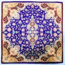 Silk Scarf with Tile Pattern
