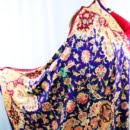 Silk Scarf with Tile Pattern