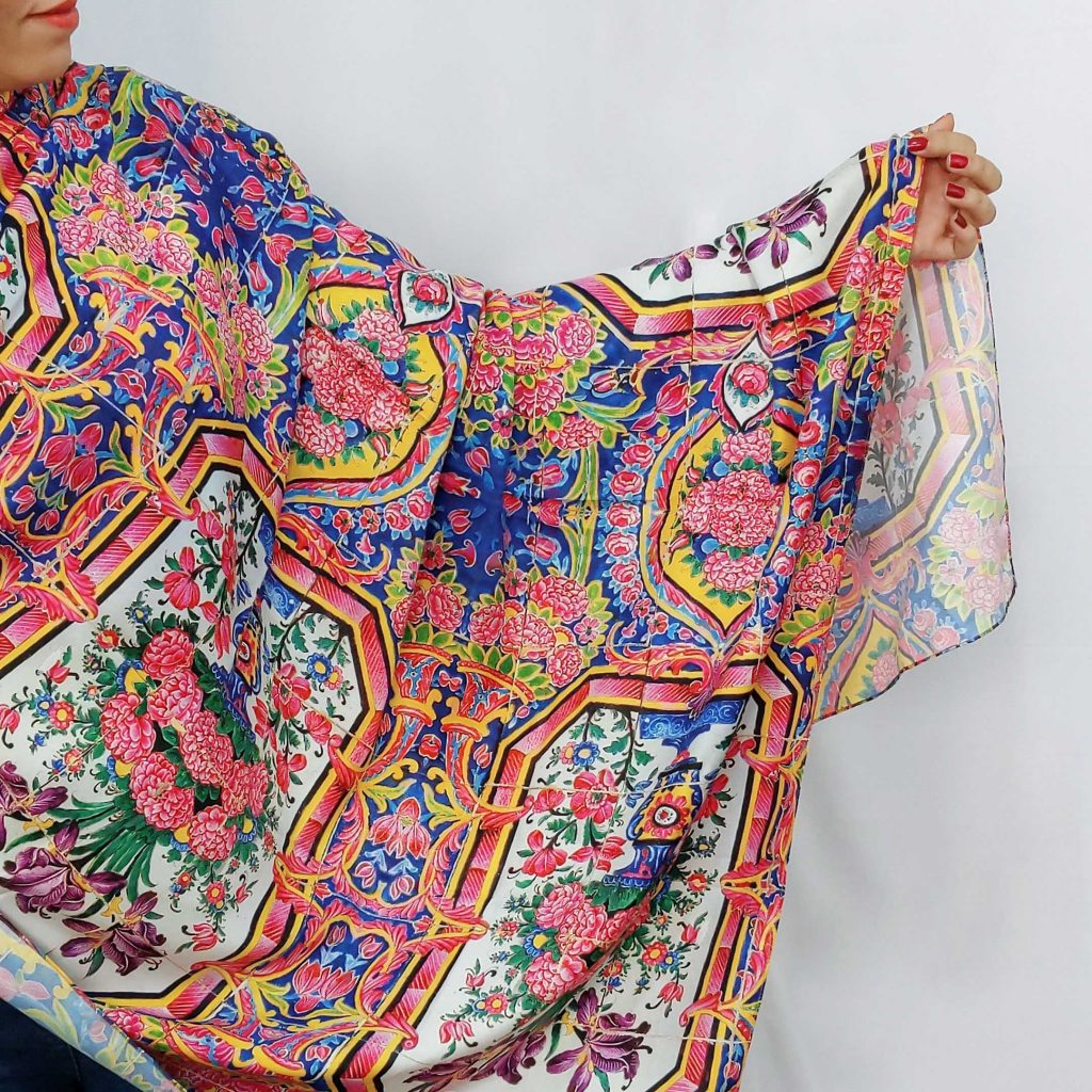 Scarf with floral design