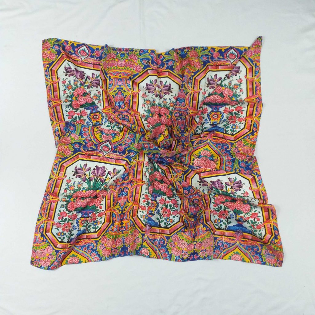 Scarf with Floral Design Art wear