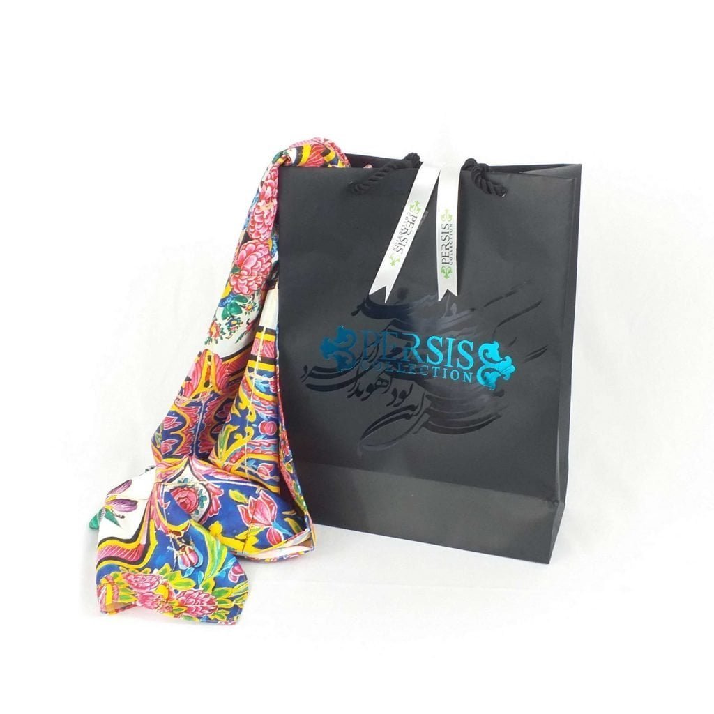 Scarf with Floral Design inside the box