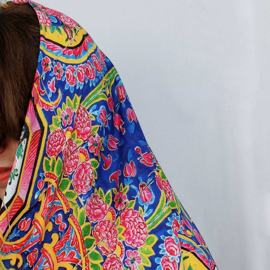 Scarf with floral design