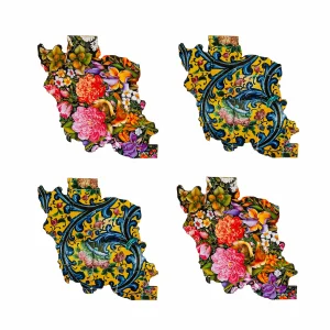 Set of 4 Iran Map Coasters