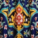 Seven Color Tile Design Curtains