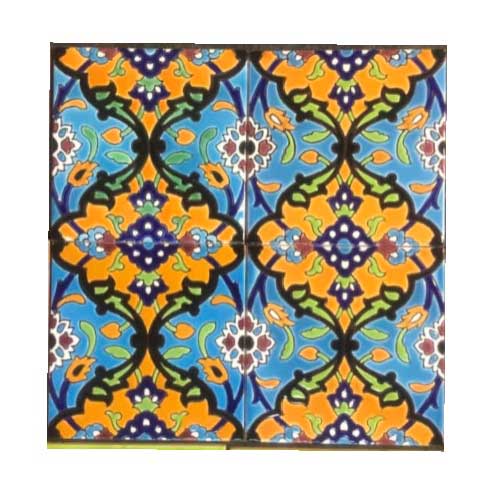 Seven-color tiles of Qajar design