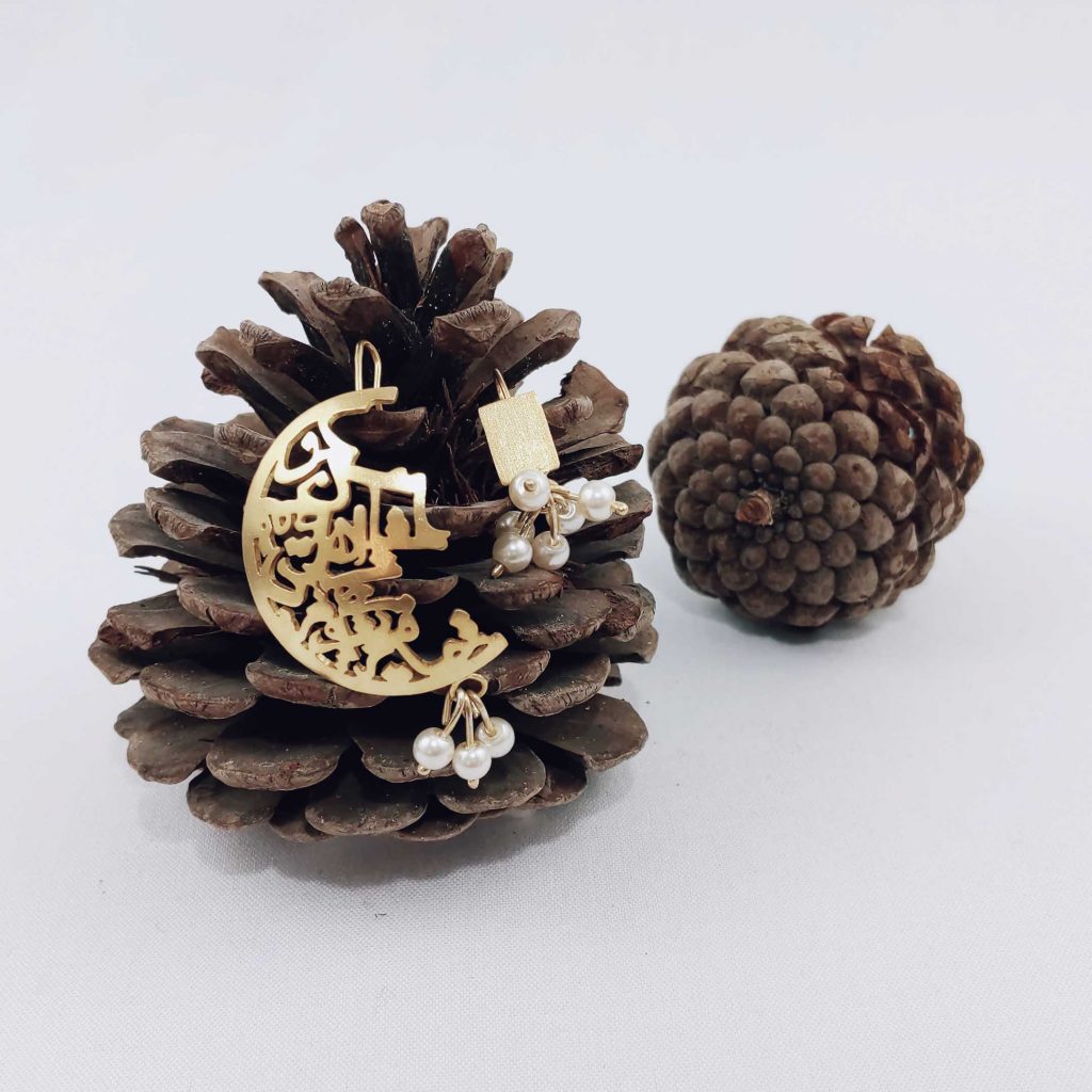 Silver Crescent Earrings