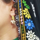 Silver Crescent Earrings
