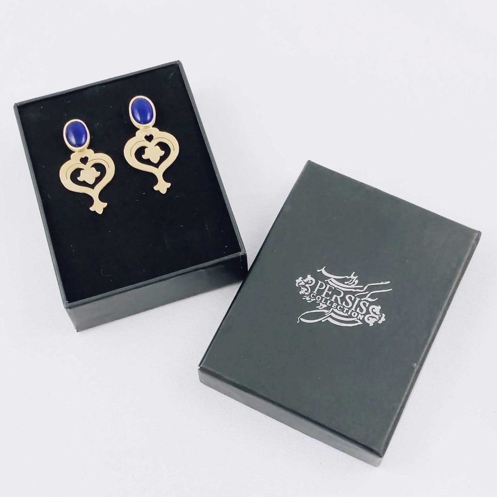 Silver Earrings With Azure Stones