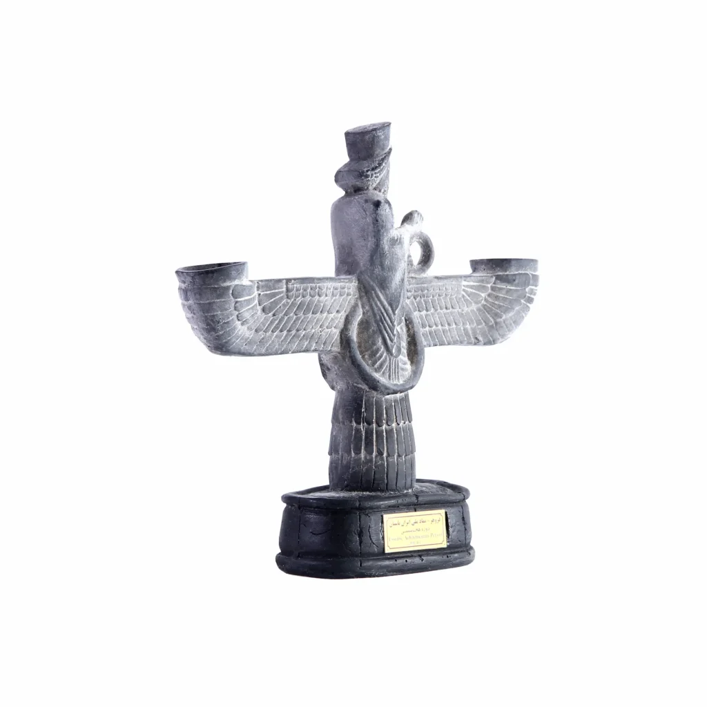 Stone Farvahar Candle Holder