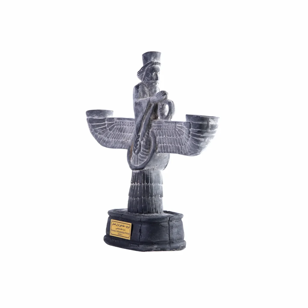 Stone Farvahar Candle Holder