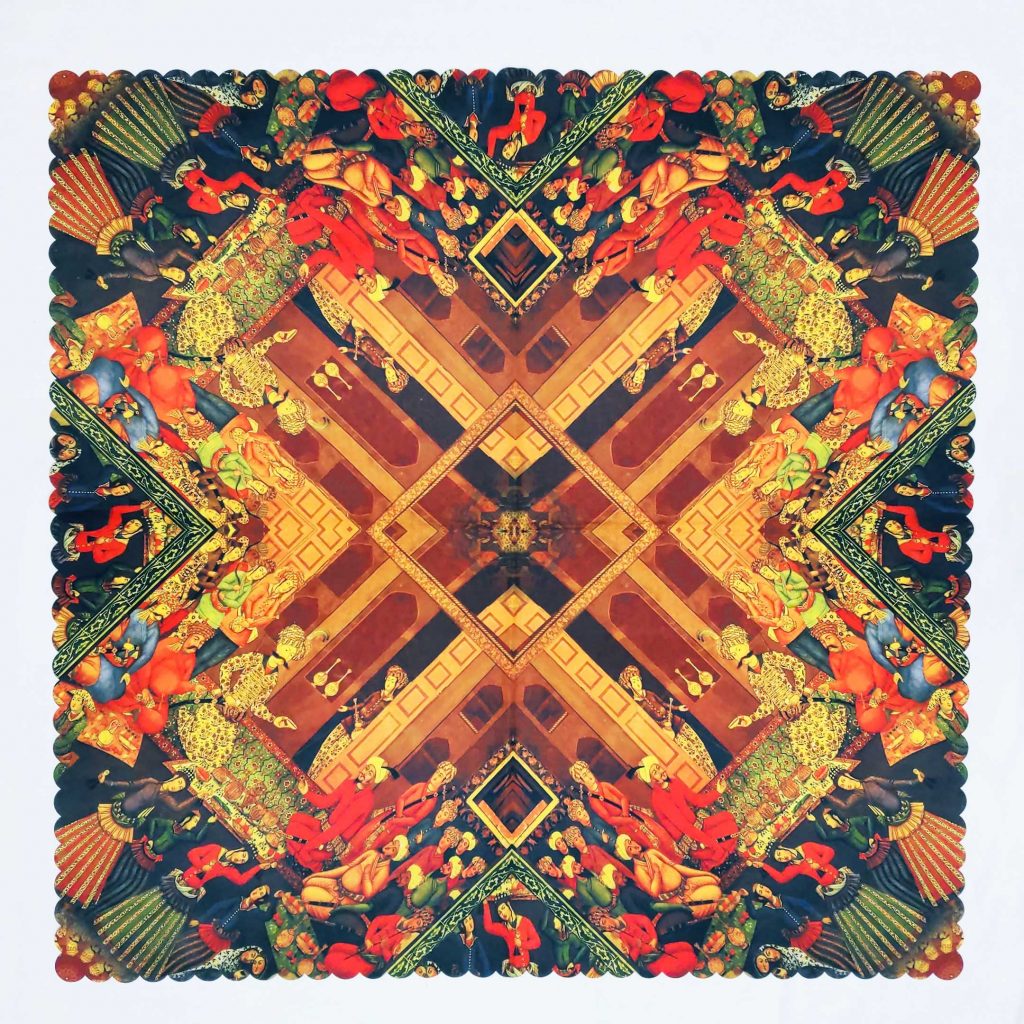 THE KING'S PARTY PATTERN TABLECLOTH