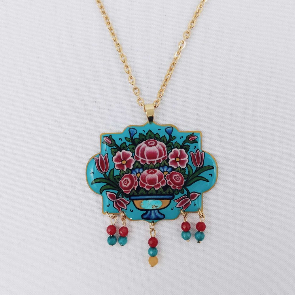 TILE MOSQUE PATTERN NECKLACE