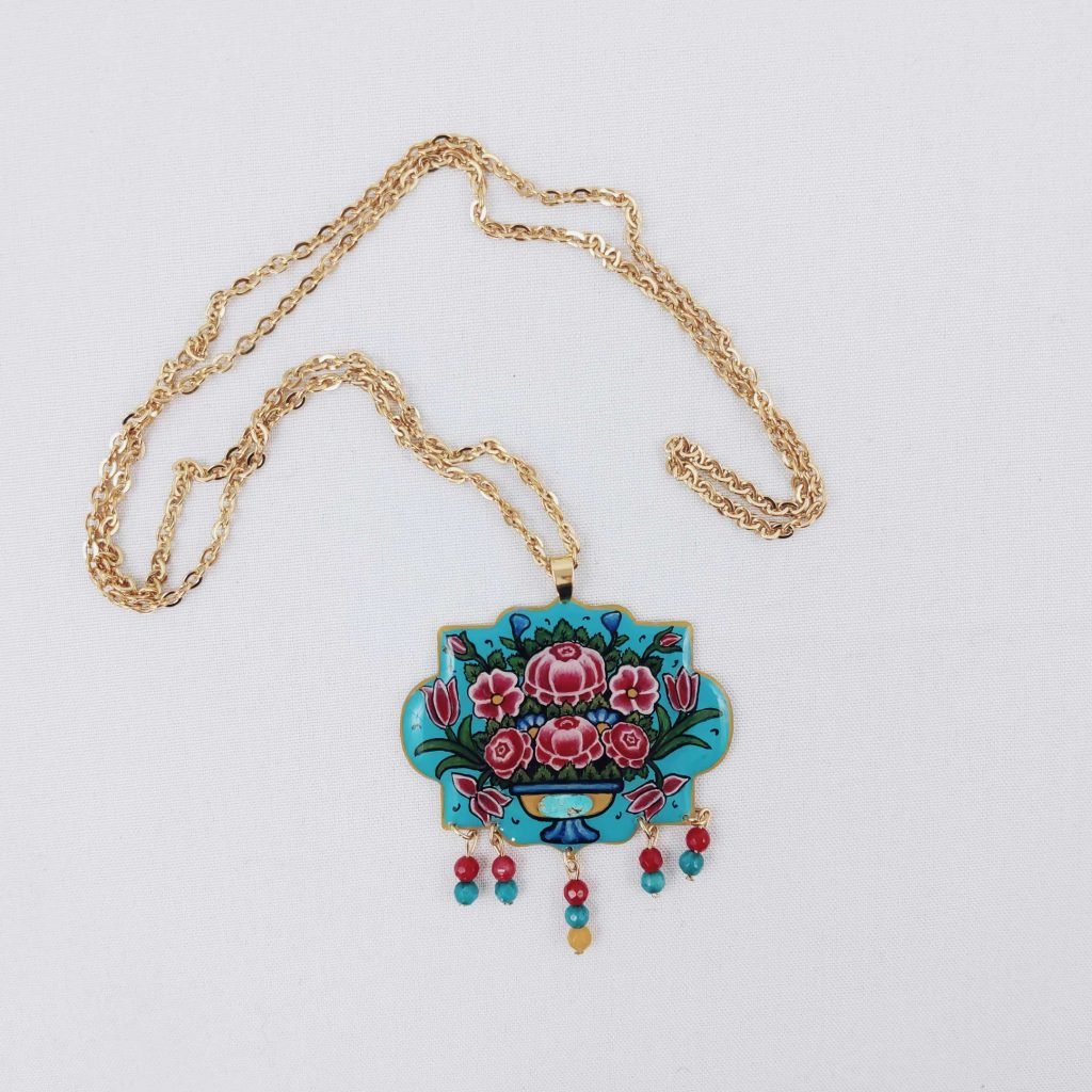 TILE MOSQUE PATTERN NECKLACE