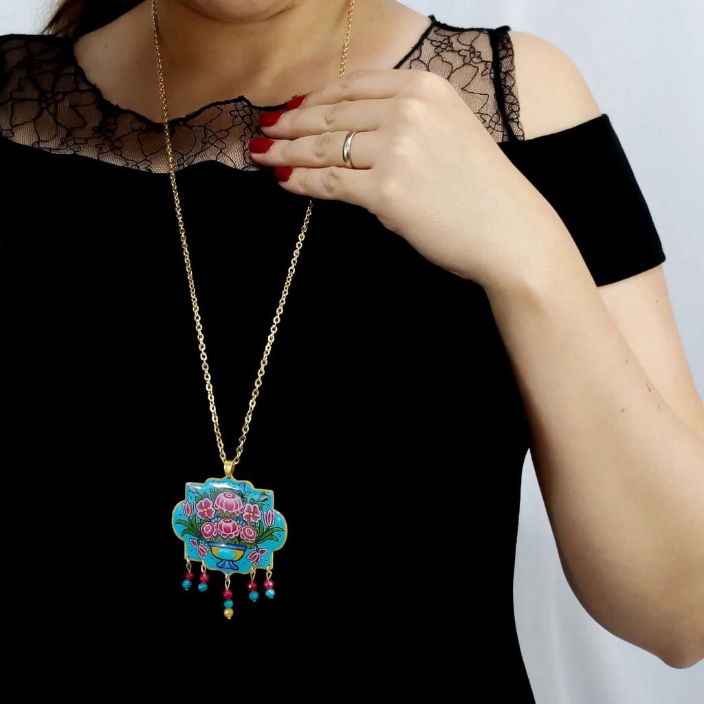 TILE MOSQUE PATTERN NECKLACE