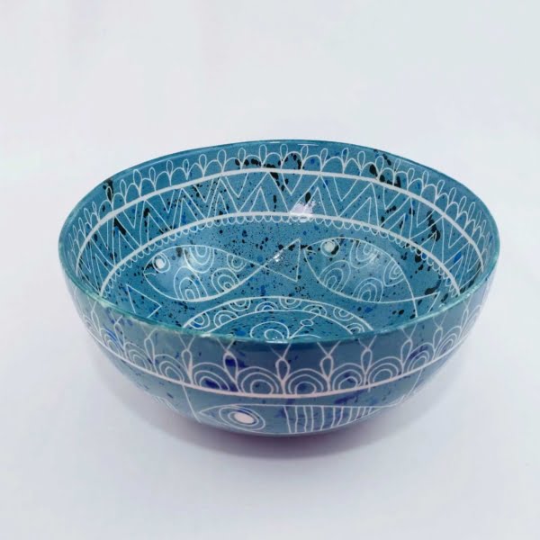 Toranj Large Bowl 31cm Turquoise