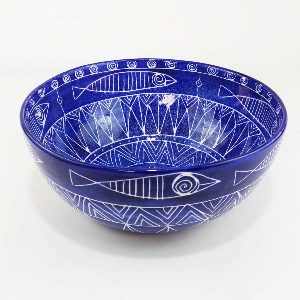 TORANJ LARGE DISH 31 cm-BLUE
