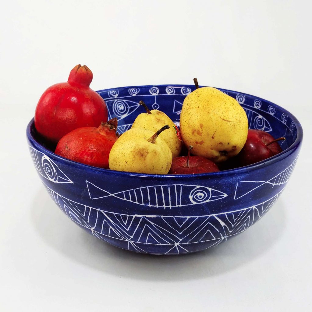 TORANJ LARGE DISH 31 cm-BLUE