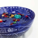 TORANJ LARGE DISH 31 cm-BLUE