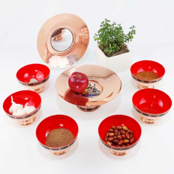 Turquoise Tazhib Haft Seen Set