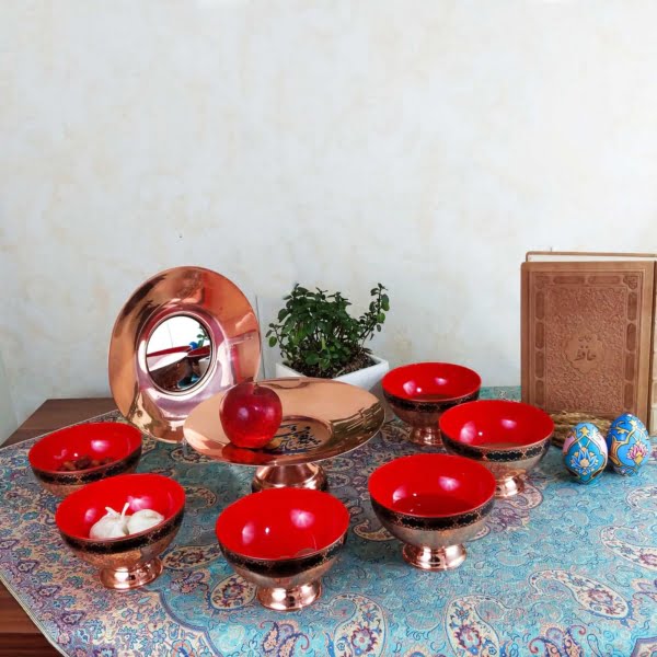 Turquoise Tazhib Haft Seen Set