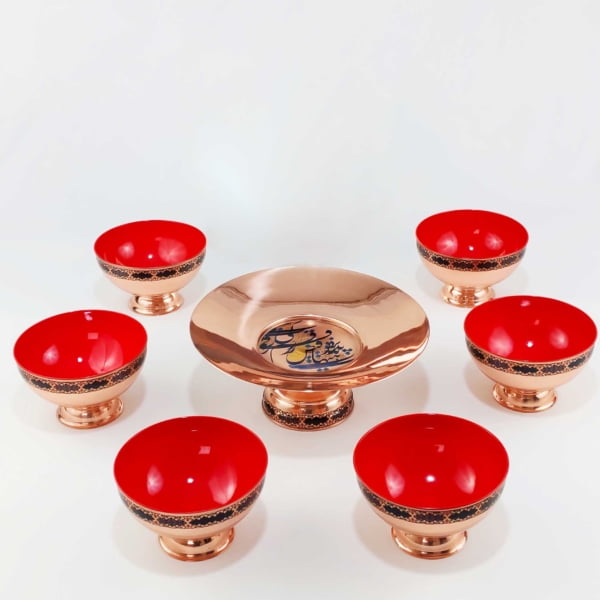 Turquoise Tazhib Plates Set