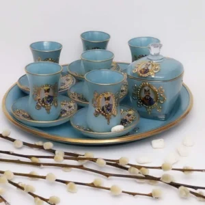 Turquoise Persian Tea Set