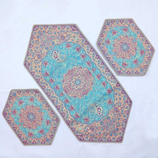 TURQUOISE TERMEH TABLE RUNNER