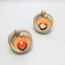 TWO PARTNER CANDLE HOLDER SET
