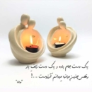 TWO PARTNER CANDLE HOLDER SET