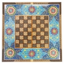 Tazhib Art Khatam Backgammon and Chess Set