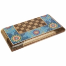 Tazhib Art Khatam Backgammon and Chess Set