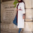 Triangle longline coat
