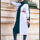 Triangle longline coat