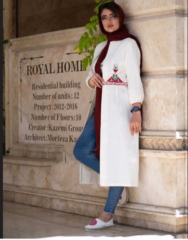 Triangle longline coat