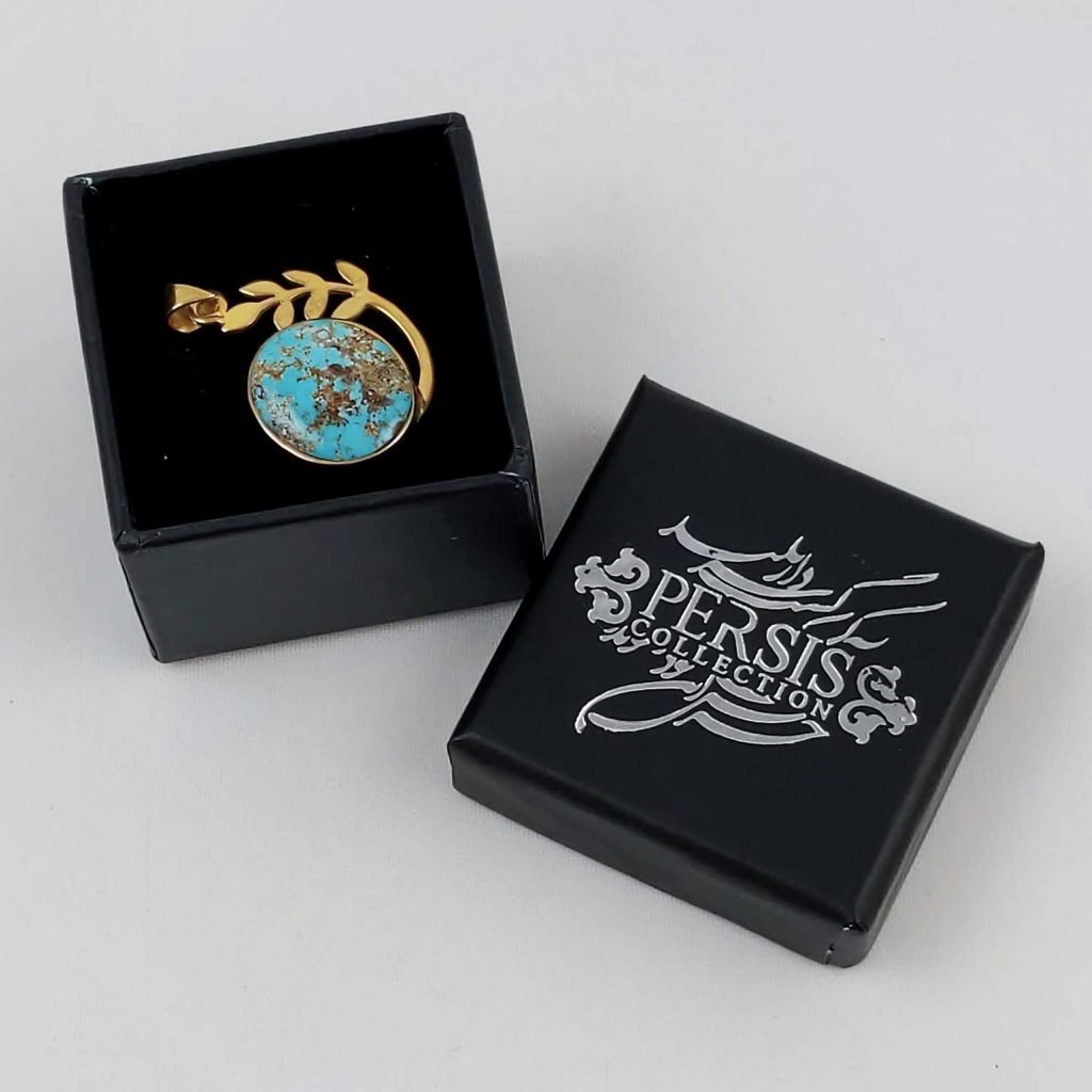 Turquoise and Silver Oval Necklace