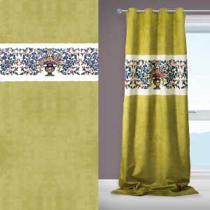 Vase Tile Design Curtain