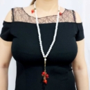 White Agate Stone Necklace