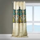 White Curtain With Qajar Tiling