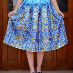 Women's skirt with Qajar tile designs