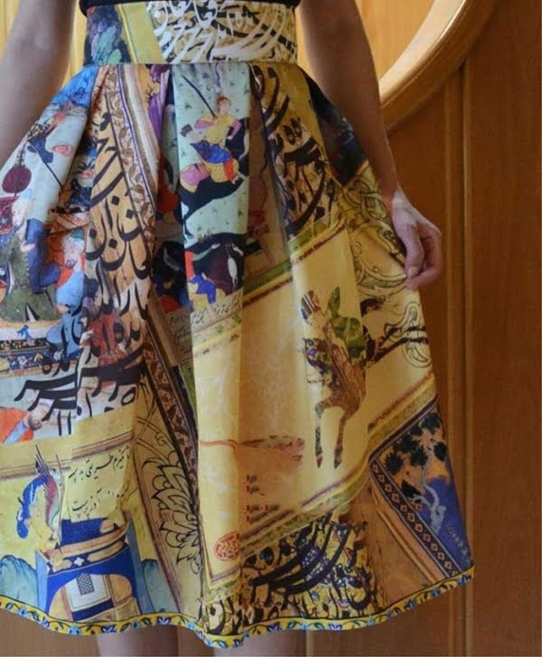 Women's skirt with Shahnameh motifs