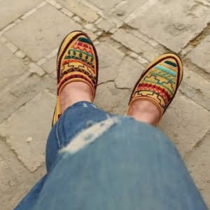 Yellow giveh shoes