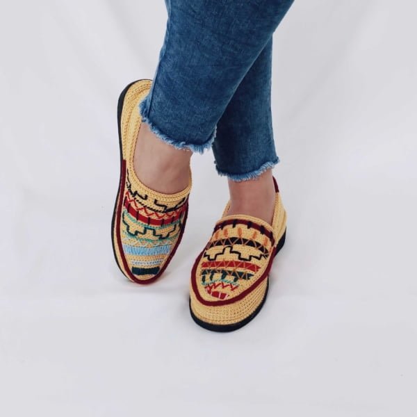 Yellow giveh shoes
